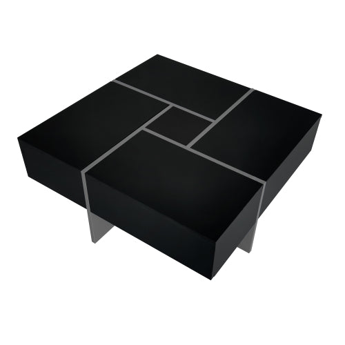 Unique Design Coffee Table With 4 Hidden Storage Compartments | Sizonic