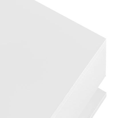 Coffee Table, High-gloss White. Side Tables, Coffee Tables With Glass And LED | Sizonic