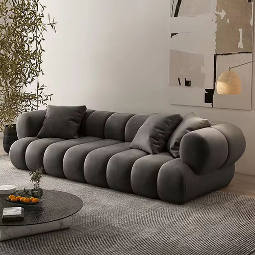 Large Velvet Home Furniture Nordic Modern Sectional Sofa Couch Set | Sizonic