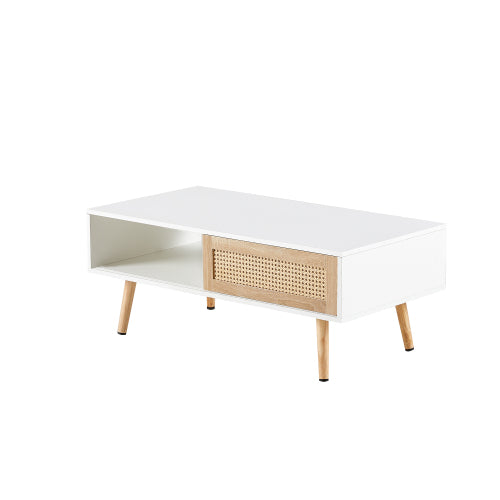 41.34 Inch Rattan Coffee Table | Sizonic