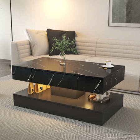 LED Coffee Table,Modern Coffee Table For Living Room,Living Room Tables | Sizonic