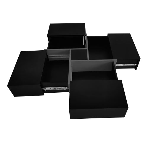Unique Design Coffee Table With 4 Hidden Storage Compartments | Sizonic