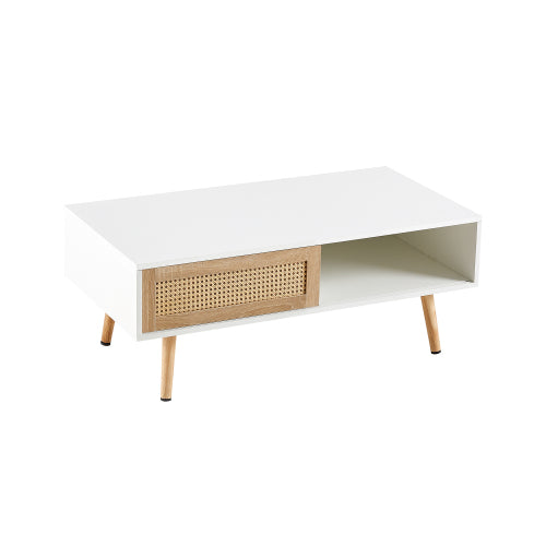 41.34 Inch Rattan Coffee Table | Sizonic
