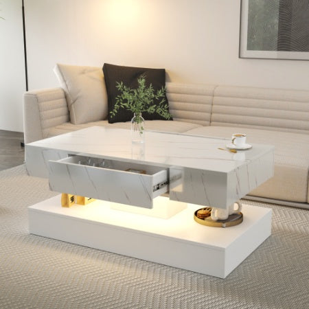 LED Coffee Table,Modern Coffee Table For Living Room,Living Room Tables | Sizonic
