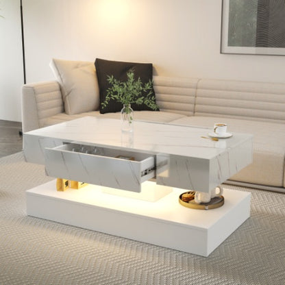 LED Coffee Table,Modern Coffee Table For Living Room,Living Room Tables | Sizonic