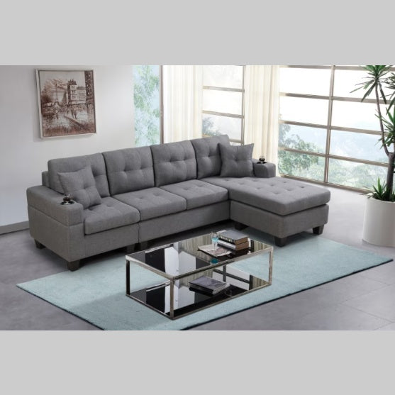 Fabric Sectional Sofa | Sizonic