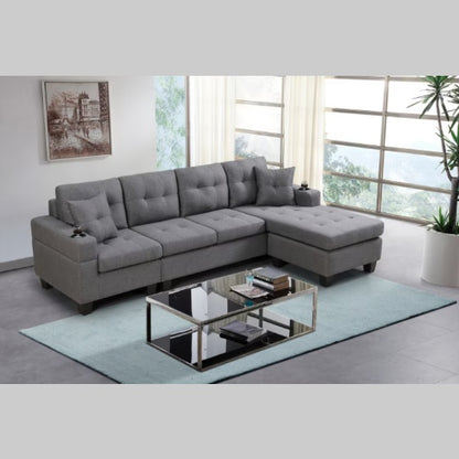 Fabric Sectional Sofa | Sizonic