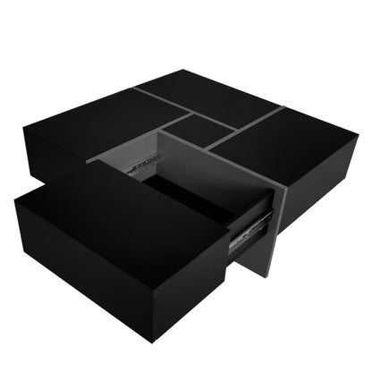 Unique Design Coffee Table With 4 Hidden Storage Compartments | Sizonic